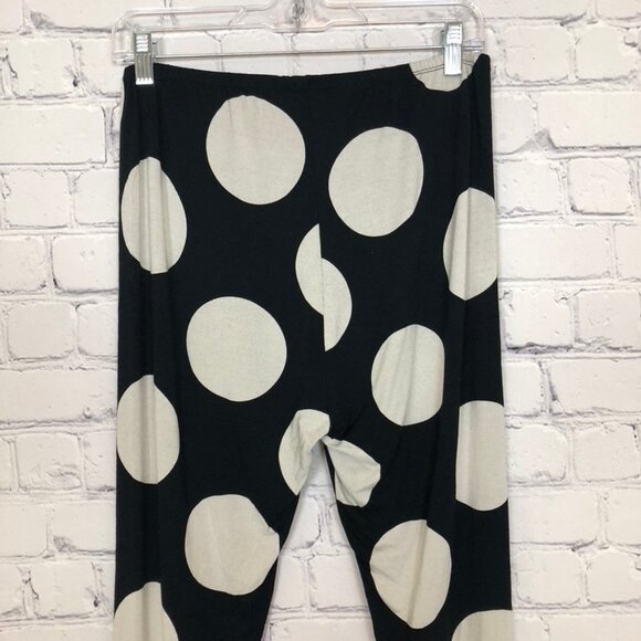 Alembika Black Polka Dot Leggings Size 4 - Picture 4 of 6